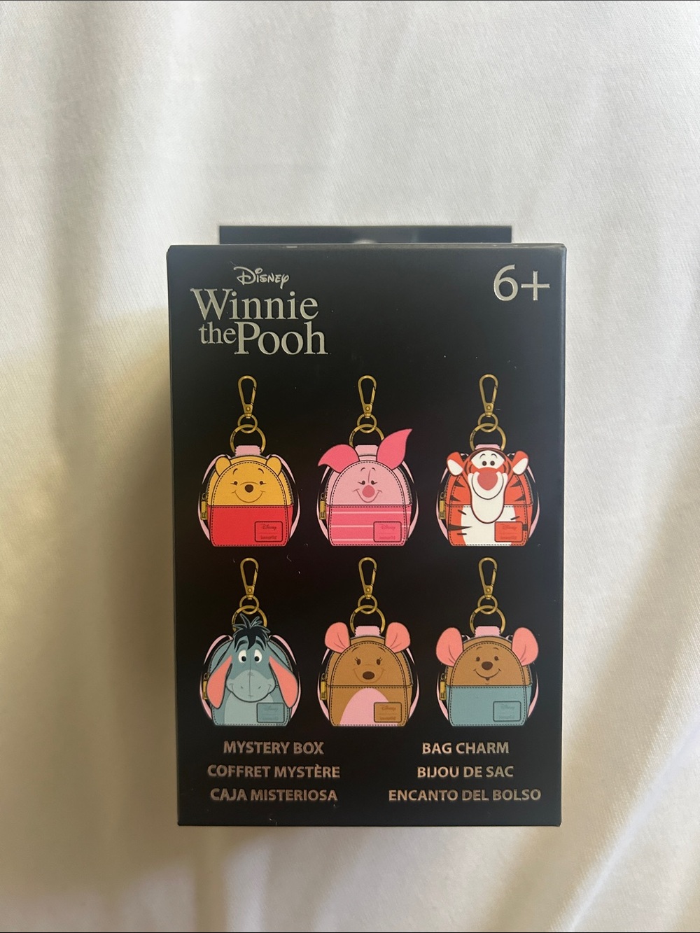 Pink & Multi Character Bag Charm Set
